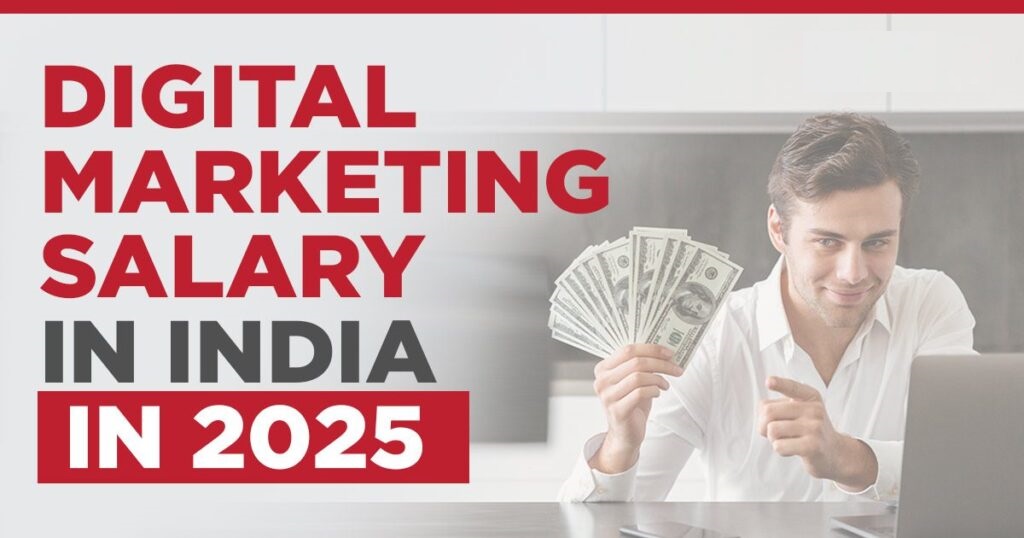 Digital Marketing Salary in India in 2025: What to Expect 1 Best job salaries in digital marketing 2025 1024x538 1